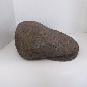 NWOT Jaxon XXL Herringbone Wool Blend Newsboy Cap Paperboy Vintage Style Irish